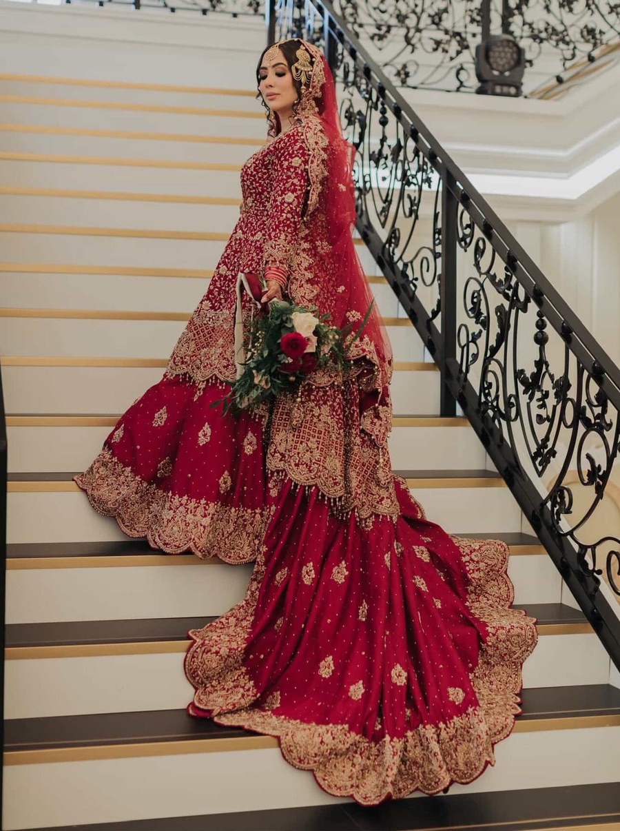 A statement bridal direction to explore for a Baraat celebration